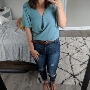 Francesca's Collections Tops - Blue Cross Front Top Francesca's Collections Tops - Blue Cross Front Top